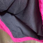 PINK - Victoria's Secret PINK Neon Hot Pink Black Windbreaker Sherpa Hooded Jacket XS/S Photo 5