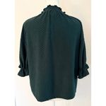 Madewell NWT Texture & Thread Mock Neck Ruffle Blouse Size S Photo 2