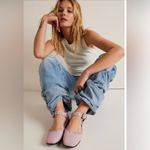 Free People NEW  Mystic Mary Jane Flat Size‎ 8.5 Pink Lemonade Studded Ballet Photo 1