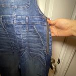 Madewell 🆕NWT Women’s Slim Fit Overalls Dark Wash Size L Stretchy 👖 Photo 4