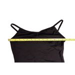 Black Athletic U Back One Piece Swimsuit‎ Moderate Coverage MEDIUM Minimalist Photo 4