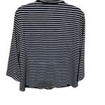 kim rogers  XL NAVY/WHITE‎ STRIPPED ONE-BUTTONED BLAZER 3/4 SLEEVE LIKE NEW Photo 1