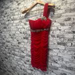 City Triangles EUC Red One Shoulder Mini Dress Size Medium Photo 1