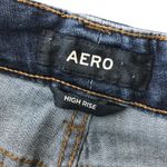 Aeropostale Womens Jeans High Rise Skinny Dark Wash Stretch 4 Short Photo 3