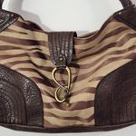 Jessica Simpson  Brown Zebra Handbag Photo 1