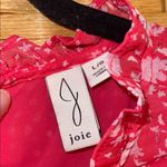 Joie  Pink Floral Blouse with Cap Sleeves Photo 1