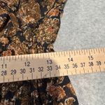 Moon River Tiered Ruffle Maxi Dress Womens Medium Fall Brown Black Metallic Gold Photo 15