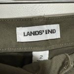 Lands' End  Chino High Rise Barrel Leg Utility Ankle Pants in Forest Moss Green 2 Photo 4