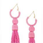 Roberta Roller Rabbit Roller Rabbit Pele Earnings, Pink Beaded Dangle Photo 1