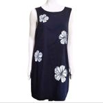 Nina Leonard Floral Cutout Sleeveless Linen Blend Midi Dress Size 10 NWT Photo 1