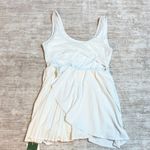 Halara  Women’s Large White Pleated Cut out Tennis Golf Mini Dress Shorts Skort Photo 4