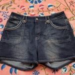 Kiss Therapy Stretch Dark Wash Denim Shorts Blue Size 18 Photo 0