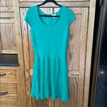 Lilly Pulitzer  Hazel Sweater Dress Emerald Green Holiday‎ Wool Fit & Flare Large Photo 2