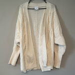Gilli Cream Knit Cardigan Size L Photo 0