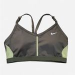 Nike  Pro Dri-Fit Indy Sports Bra in Olive Green 1X Photo 2