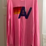 Aviator Nation Pink LOGO THERMAL TOP Photo 1