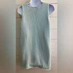 Vintage In Due Time Maternity Sz M Powder Blue Sleeveless Chunky Knit Sweater Photo 1