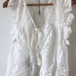 ZARA White Embroidered Top Photo 0