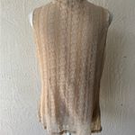 J Jill Stretch Lace Sleeveless Camisole Tank Beige Top Wardrobe Basic Corporate Tan Size M Photo 3