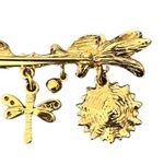 St. John  Brooch Pin Charms Ladybug Dragonfly Sunflower Rhinestones Estate Photo 8