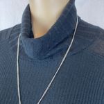 Anthropologie Postage Stamp Black Long Sleeve Turtleneck Knit Dress M Photo 6