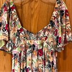 Roxy  Golden Dawn Smocked A-Line Mini Dress in Ash Rose Wallflower Size Large Photo 15