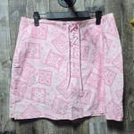 American Vintage Zoey Beth Vintage Y2K Pink Bandana Print Mini Skirt Photo 0