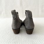 Sole Society Grey Suede Vixen Ankle Low Heel Boots 6 Photo 3