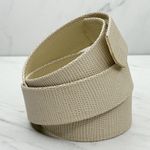 Off-White Embossed Faux Leather No Buckle Belt Size Small S Womens Photo 5