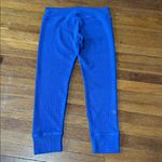 Rabbit Motivators Mazarine Blue Waffle Knit Leggings, Large Photo 3