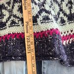 Free People Silver Reed Fair Isle Sweater Oversized Chunky Knit Raglan Sleeve S Photo 7