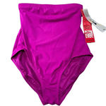 Spanx Core High Rise Shaping Full Coverage Swim Suit Bottoms Berry Pink NWT 10 Photo 1