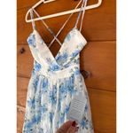 Lulus  Cultivate Crushes White Floral Print Tiered Ruffled Midi Dress Fairy Sz XS Photo 6