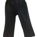 Catherines Catherine’s Yoga Boot Cut Capri Pant Sz. 1XPM Black Stretch Knit Athleisure Photo 0