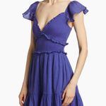 Love Shack Fancy  Ivella Smocked Cotton Minidress Photo 3