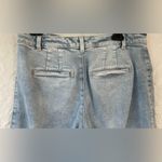 Talbots  light wash stretchy cropped wide leg ankle jeans, front pockets; size 6 Photo 4