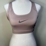 Nike Women's DRI-FIT tan Sports Bra size smalls support top Photo 1