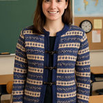 Vintage 90s Norwegian Wool Fair Isle Cardigan Unisex Norway Size M Photo 0