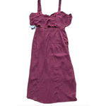 Cooper St Dress Womens 2 Mulberry Ruffle Wrap Tulip Hem Midi Nordstrom 18CS08450 Red Photo 2