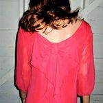 A Byer Watermelon Ruffled Bow Dress M Photo 2