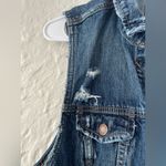 American Eagle  WOMEN BLUE BUTTON UP DENIM JEAN VEST HIPPIE BOGO FESTIVAL; XL Photo 3