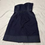 Rebecca Taylor  Blue textured Tube Sleeveless Beaded Dress Sz 0 Party Wedding Photo 2