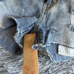 Decree  Jean Shorts Womens Size 11 Blue Cut Off Jeweled Studded Distressed Booty Photo 6