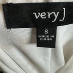 Very J white strappy vneck shift dress size small Photo 5