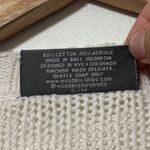 Wooden Ships  Striped Knit Sweater Size Small Medium Cotton Rainbow Lightweight Photo 4