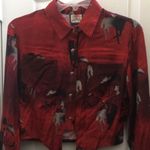 FINAL MARKDOWN Roughrider tie front western top (M). Size M Photo 1
