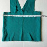 House of Harlow 1960 wide strap compression knit crop top teal medium Photo 7