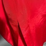 VTG Climax 80s‎ David Howard Red Party Prom NYE Dress Ruffles Dramatic 3/4 *XXS Photo 5