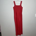 SEA New York Red 100% Wool Jumpsuit Wide Leg Size 0 Photo 1