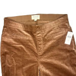 Pilcro NWT  Brown Velvet Pull-On Mid-Rise Retro Flare Jeans Pants Women's Size 27 Photo 5